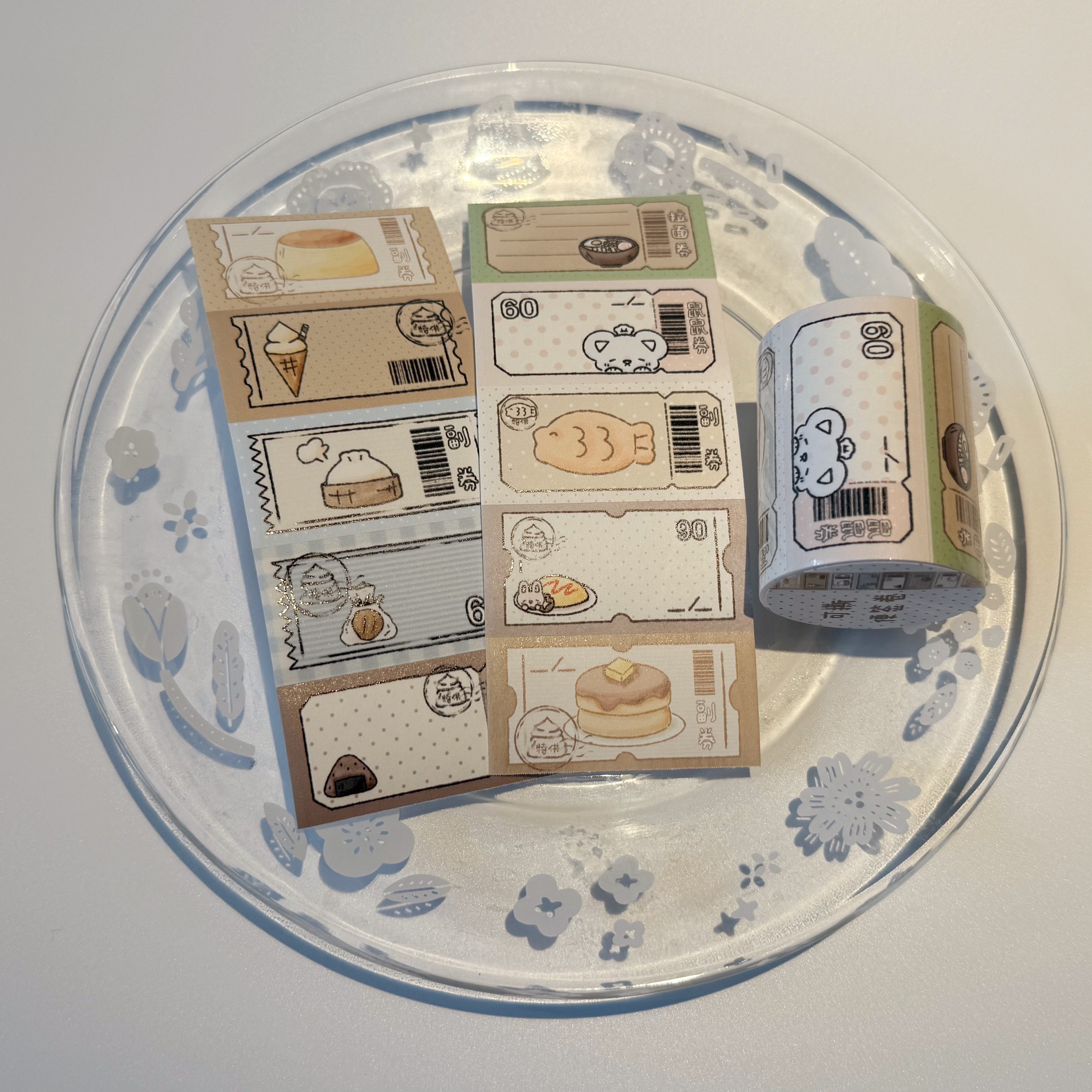 potato bb原创 日系复古票据 可撕便签卷 手账实用百搭素材便签