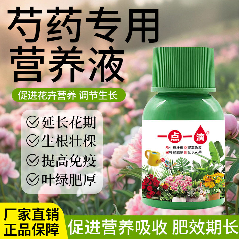 芍药花浓缩营养液促花开花有机肥牡丹芍药专用肥料盆栽水溶液体肥
