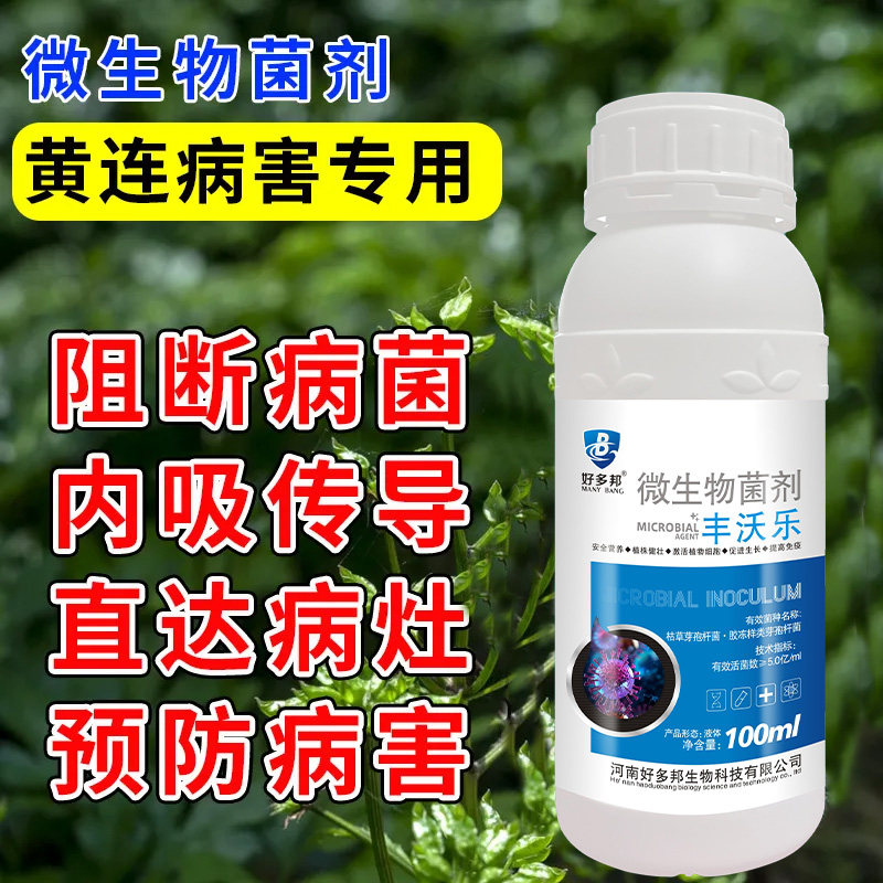 黄连病害清黄连专用药黄连病红叶黄叶黑叶死苗烂根正品农用叶面肥