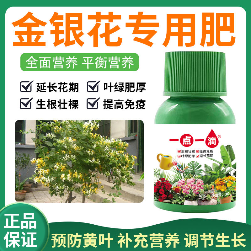 金银花专用复合营养肥花卉植物盆栽绿植防疾病室内外养花种植通用