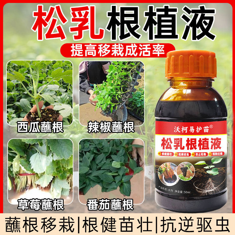 松乳蘸根液西瓜辣椒番茄甜瓜茄子苗木移栽蘸根松木香精华抗病驱虫