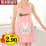 Милый летний фартук, водонепроницаемые подтяжки для взрослых, в корейском стиле