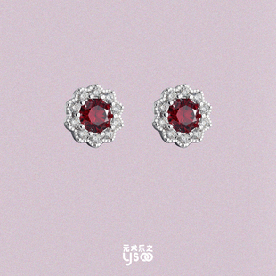 繁花初绽｜极简小花耳钉气质百搭日常上班通勤耳饰s925纯银耳针