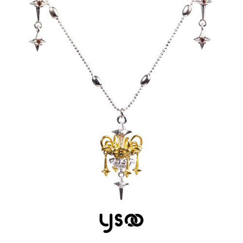 向流星许愿~/可旋转银河许愿池锁骨链有趣小众流苏设计感轻奢项链