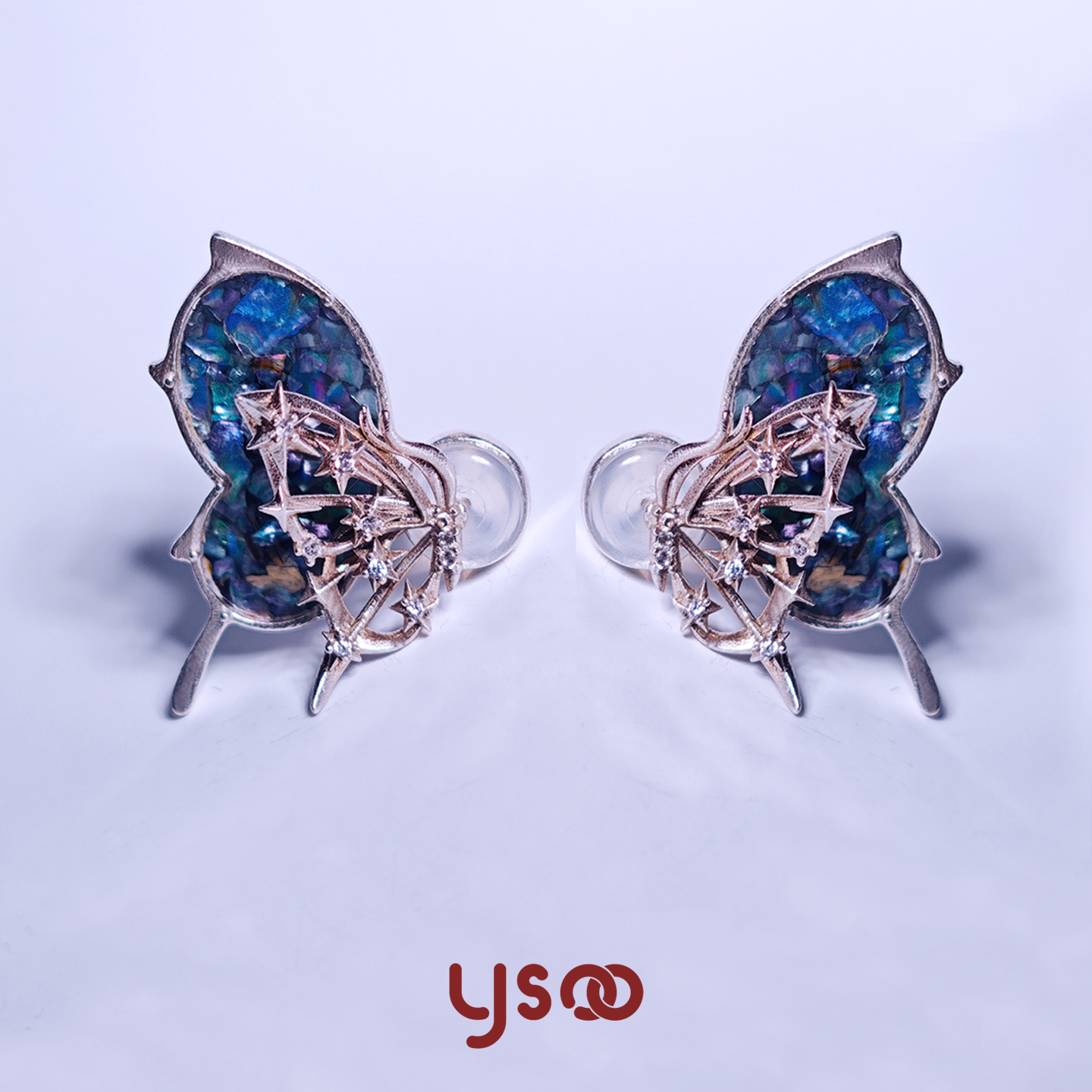 元术乐之ysoo原创设计小蝴蝶耳钉