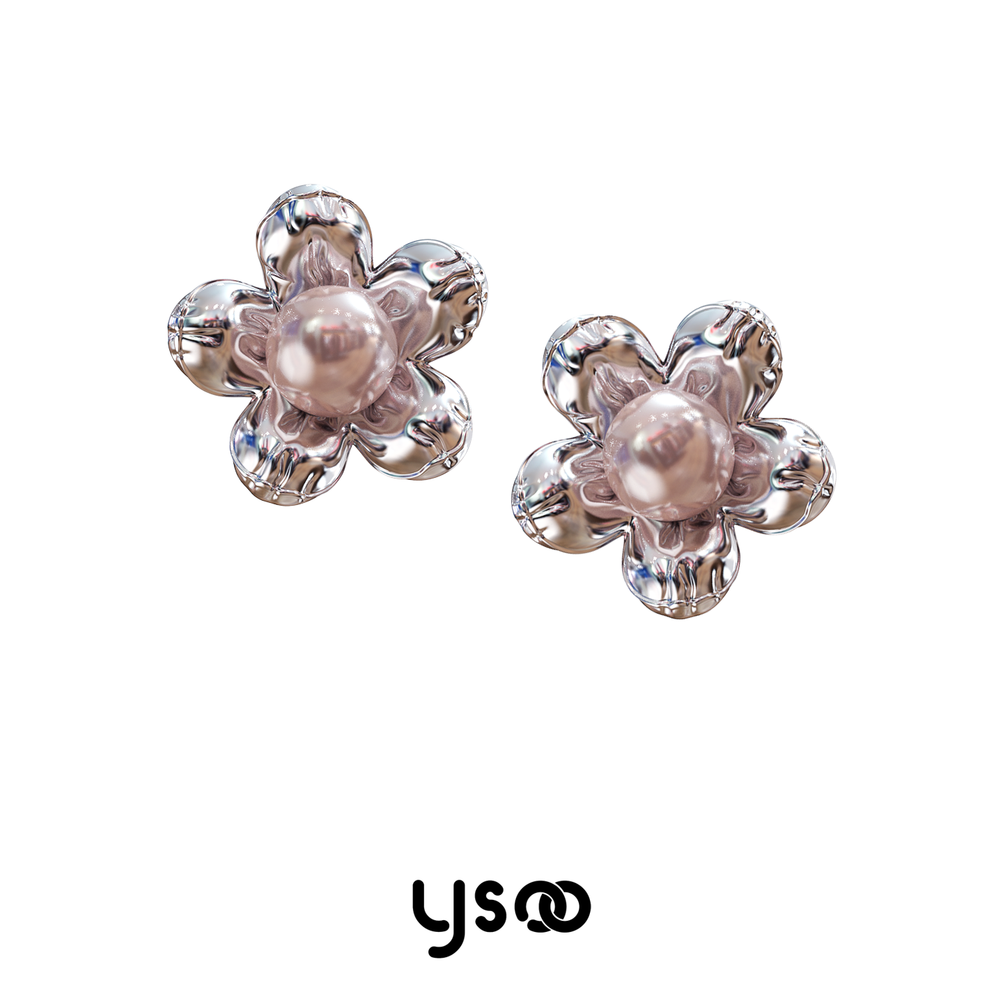 元术乐之ysoo纯s925珍珠小耳钉