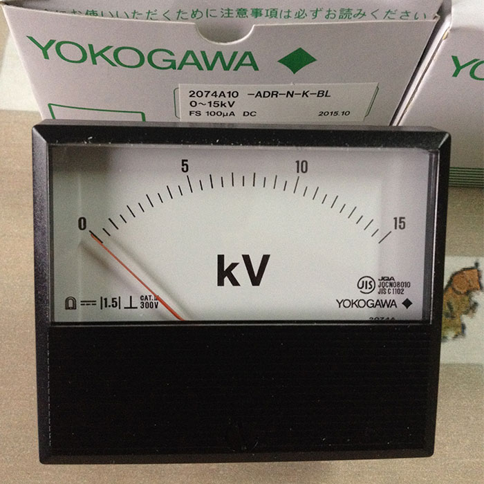 YOKOGAWA  2074A10 FS 100uA 日本横河电流表 电压表 微安表 包邮