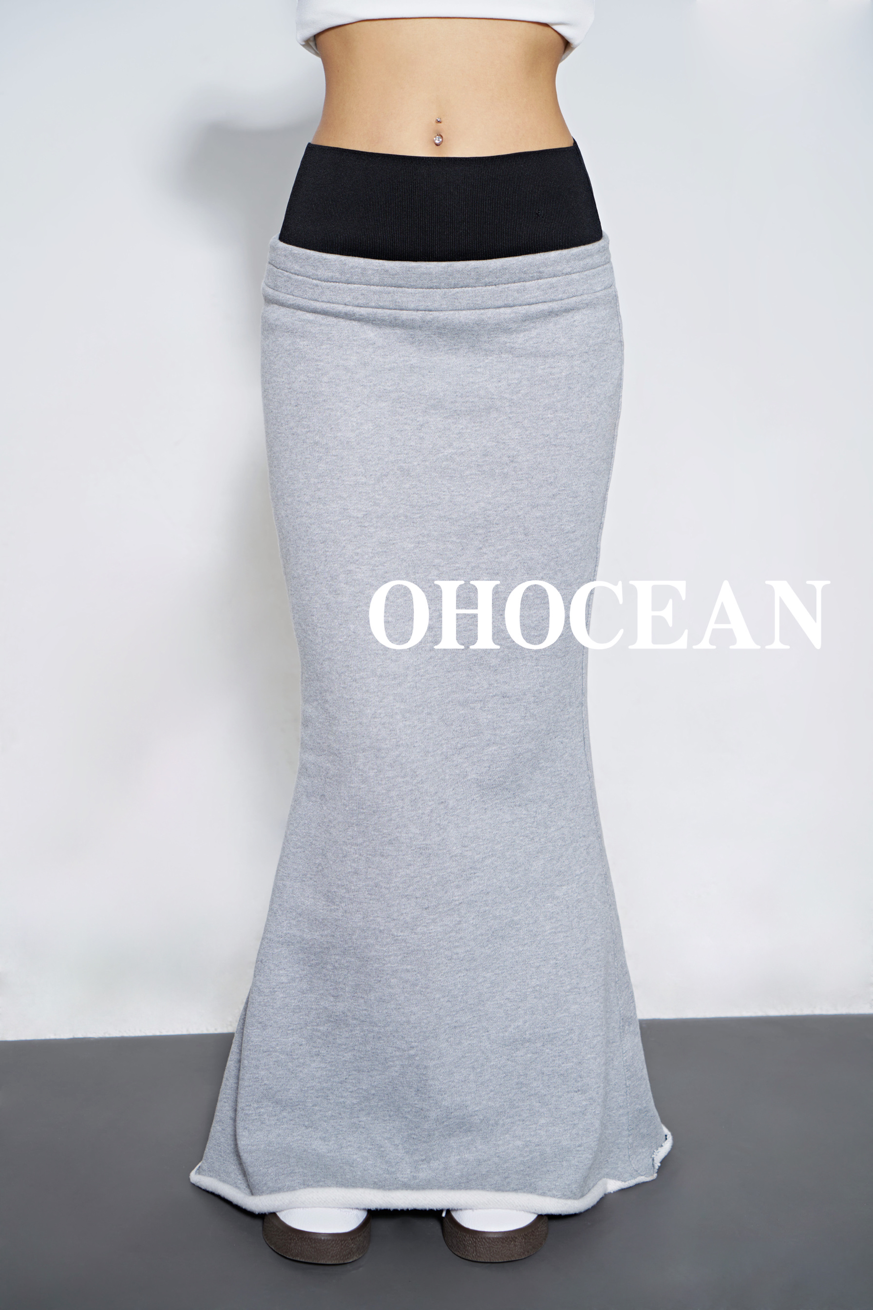 OHOCEAN一秒大长腿 加绒加厚显瘦腰部拼接 回头率一百昏鱼尾裙