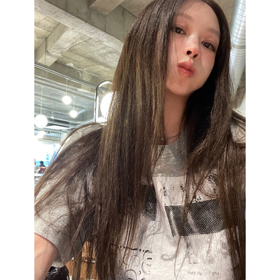 Avocadong 通勤党zui爱夏季百搭灰色印花T恤宽松休闲时尚T恤上衣