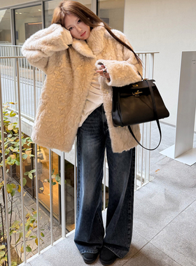 Avocadong 瘦瘦裤ju好看蓝色牛仔裤女显腿直直筒宽松阔腿休闲长裤