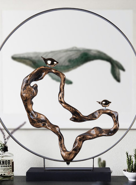 新中式风禅意办公室招财工艺品