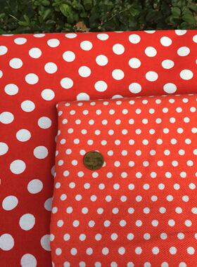 水波点布料帆布沙发布桌布幼儿园桌布 窗帘布料抱枕装饰布点子DIy