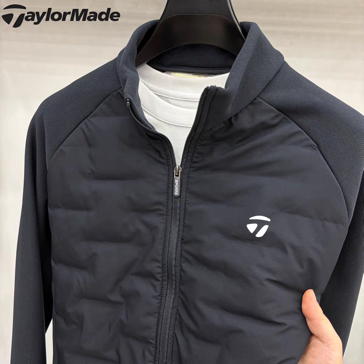 Taylormade泰勒梅高尔夫秋冬立领绵羊毛外套户外登山夹克保暖棉服
