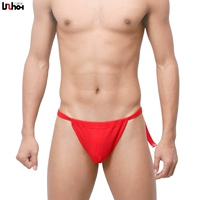 Convex Hasha Nhật Bản sumo cotton chất béo buộc chặt Quần sáu chân Nam thong Quần lót nam 11004 màu đỏ - G-string sịp doremon