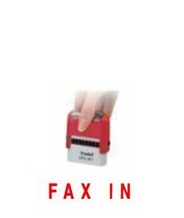 trodat/卓达4911回墨印章 E005 FAX IN万次翻斗印自动出油