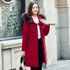 羽绒服女中长款2020新款韩版冬装修身显瘦时尚气质白鸭绒防寒外套