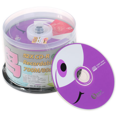 啄木鸟心情系列CD-R 50片刻录盘 VCD空白光盘52X/700MB空白碟包邮