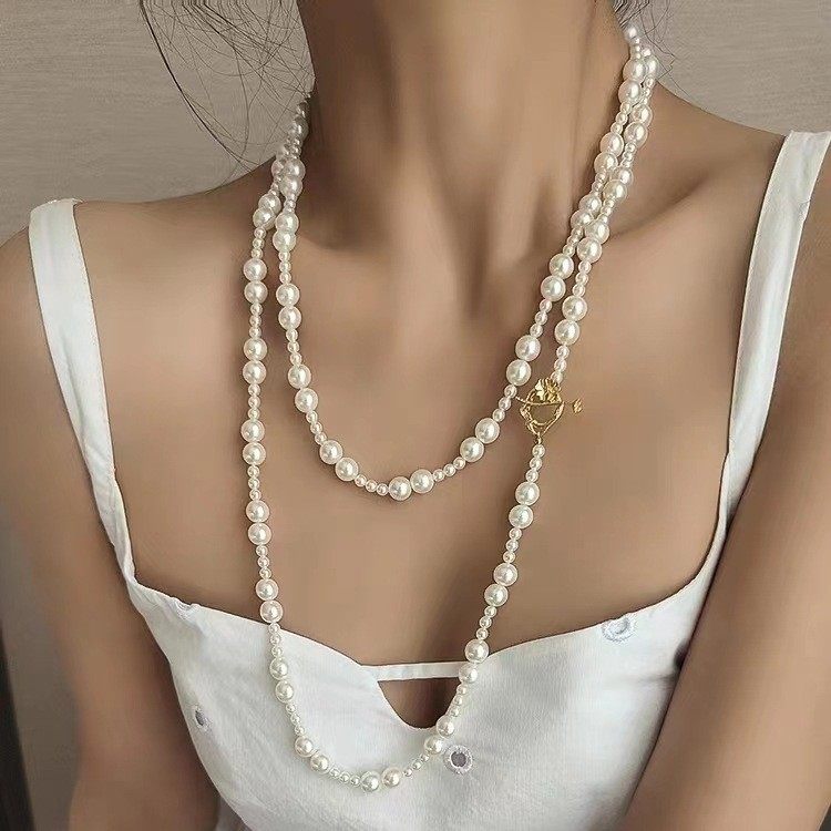 NK-127-大小相间OT扣120cm珍珠长款毛衣链合集直销,珠宝/钻石/翡翠,颈饰,淘宝优惠券,粉丝福利购,淘宝优惠卷