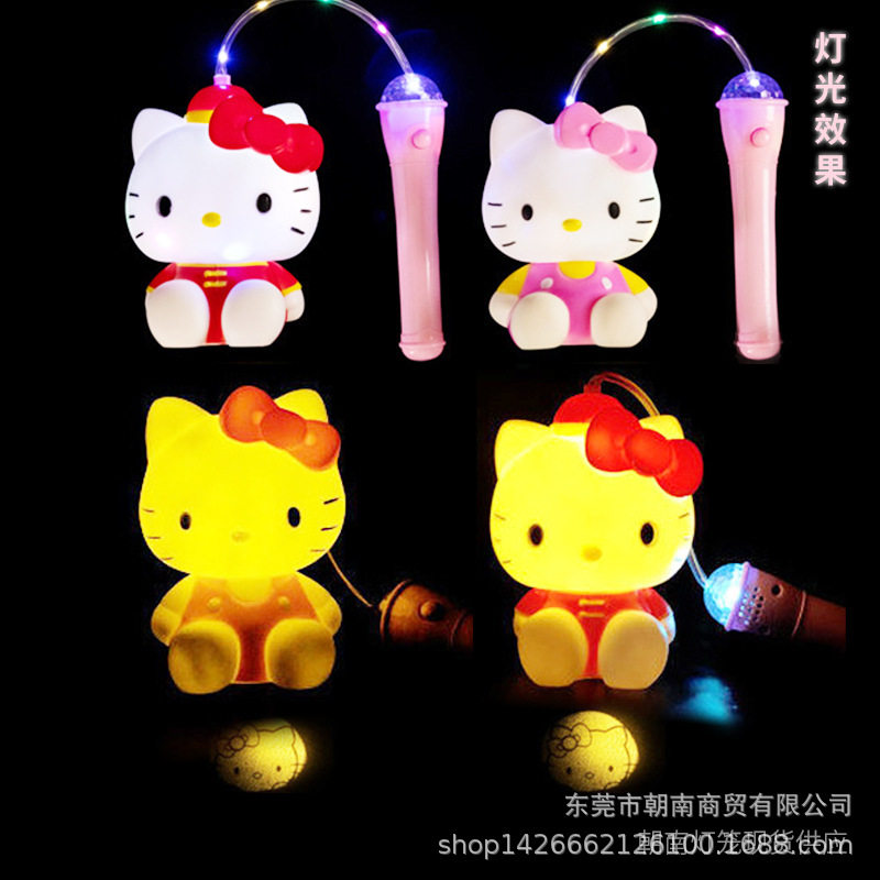 圣诞节送宝宝卡通搪胶存钱罐兔子手提Kt音乐发光投影灯笼礼品