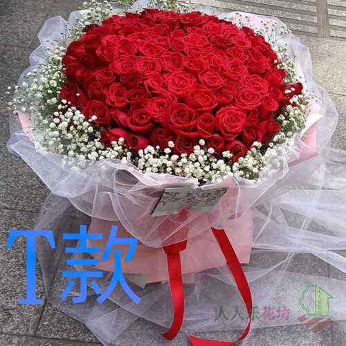 生日周年粉玫瑰河南驻马店花店送花正阳县驻马店市确山县鲜花速递