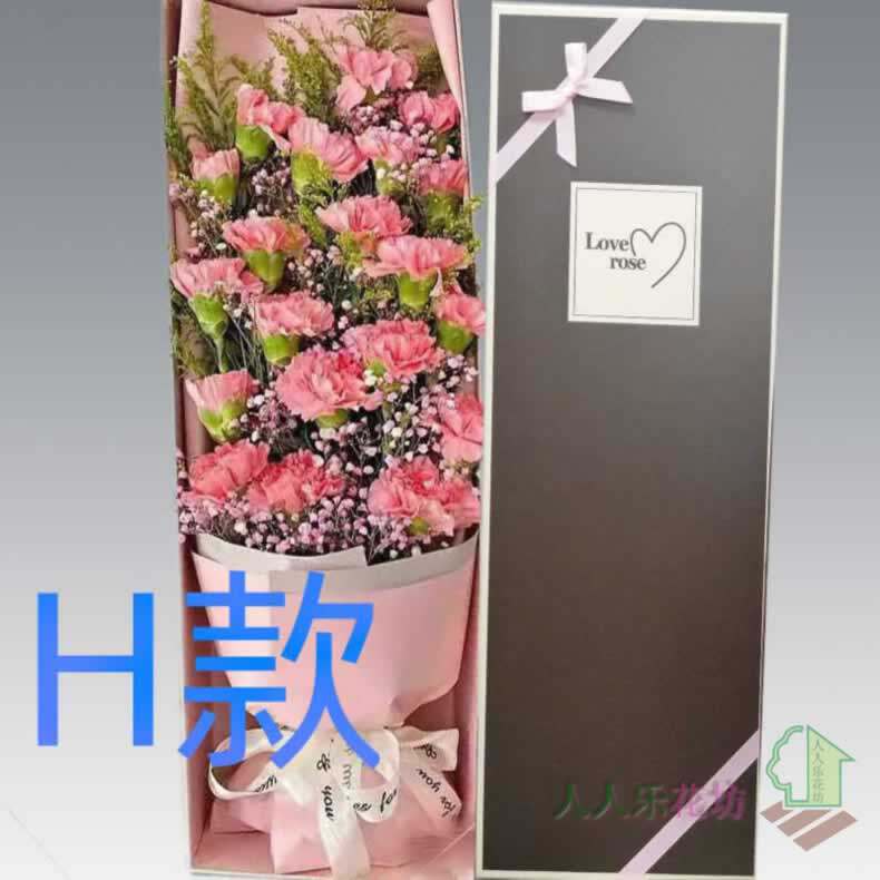 生日贺寿康乃馨湖北鄂州订花店送花梁子湖区华容区鄂城区同城快递