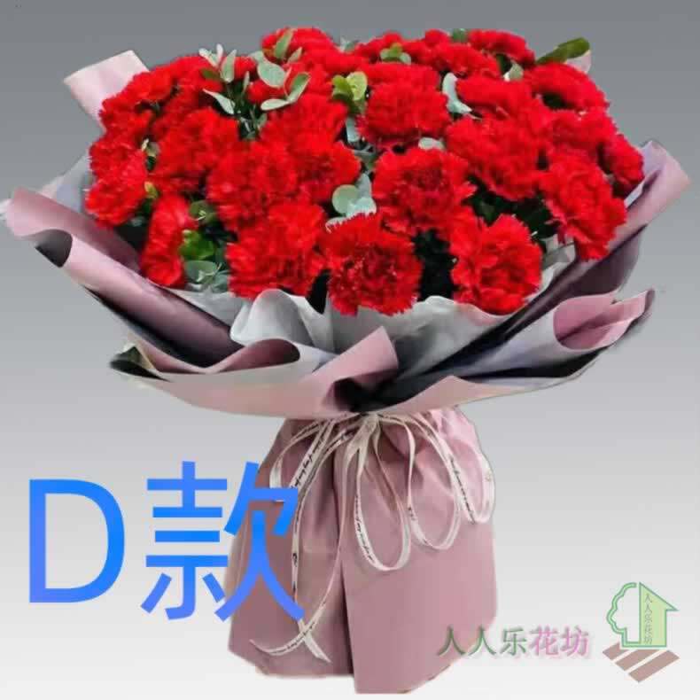生日周年康乃馨江苏南京订花店送花雨花台区江宁区六合区鲜花速递