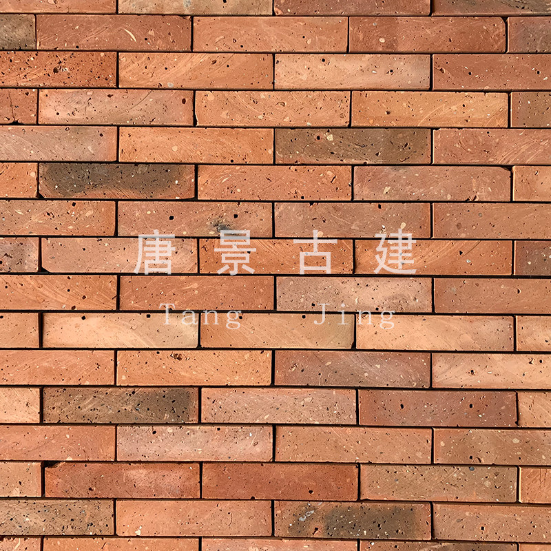 外墙老红砖切片中式仿古砖背景墙古建文化砖复古小红砖片旧砖墙砖图片