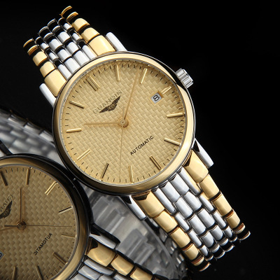 新款瑞士全自动机械表表男士手表品牌商务精钢女士日历国产腕表
