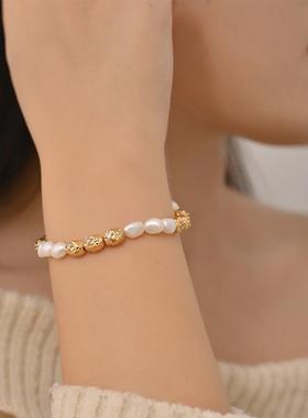 桂花意淡水珍珠手链女生款