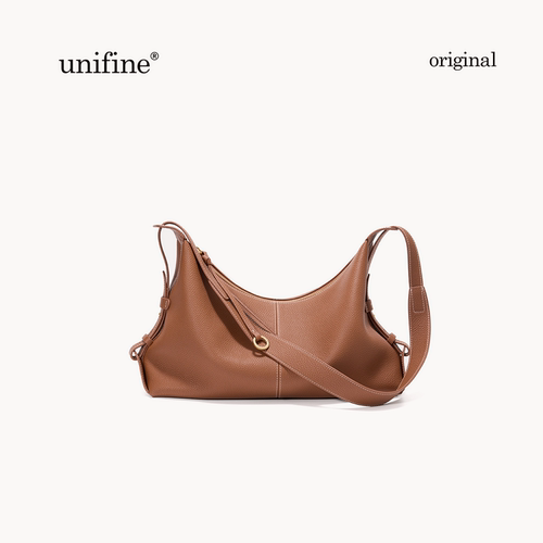 unifine轻舟hobo包头层牛皮