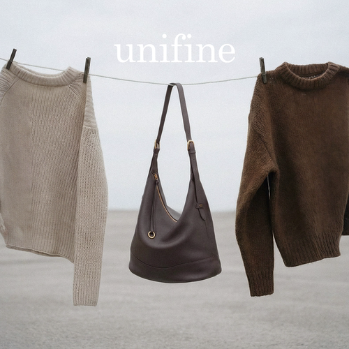 unifine真皮水桶包通勤