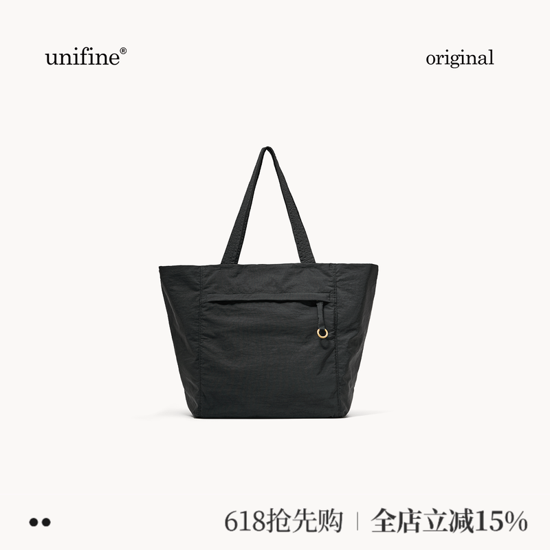 unifine简行系列旅行出游复古帆布托特包女大容量防泼水通勤包包