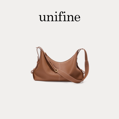 unifine轻舟hobo包头层牛皮