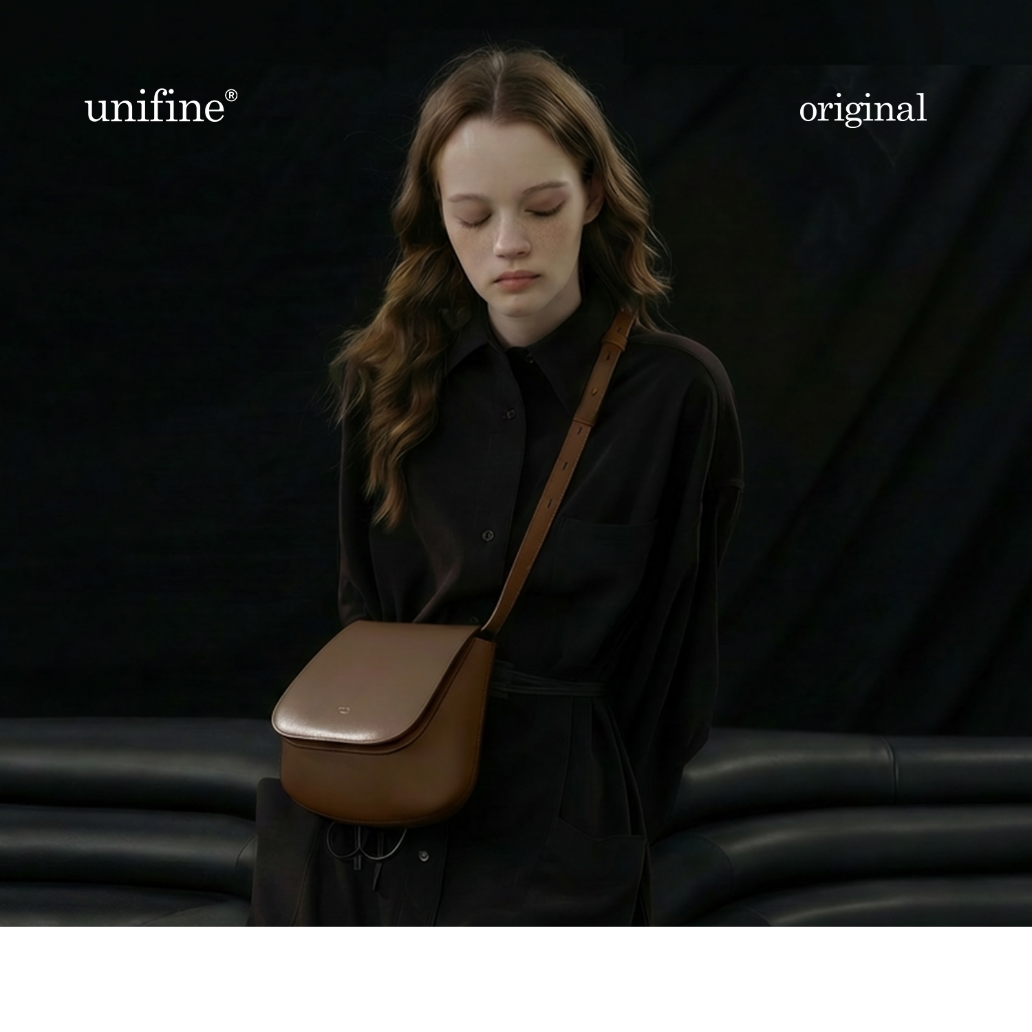 【家事法庭任敏同款】unifine板栗包女马鞍包斜挎包通勤单肩包包 - 实物图