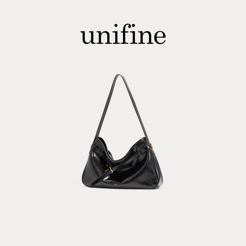 unifine油蜡牛皮束带流浪包