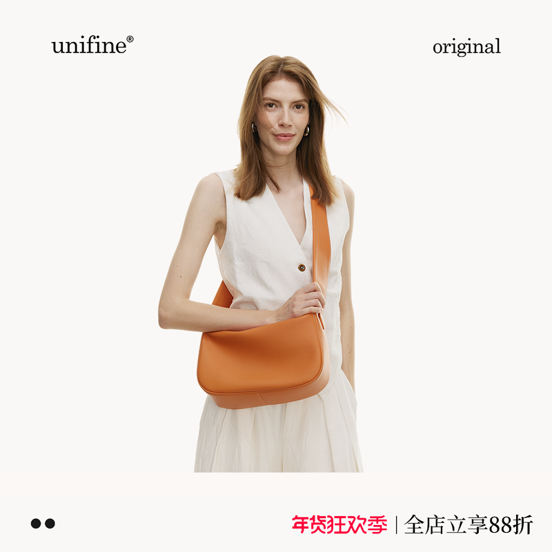 unifine新款托特包女软包大容量橙色糖果色斜挎包女包小众设计包,箱包皮具/热销女包/男包,托特包,淘宝优惠券,粉丝福利购,淘宝优惠卷