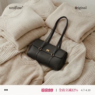 川行法棍包腋下包复古单肩包女通勤包包腊肠长条包 unifine新款