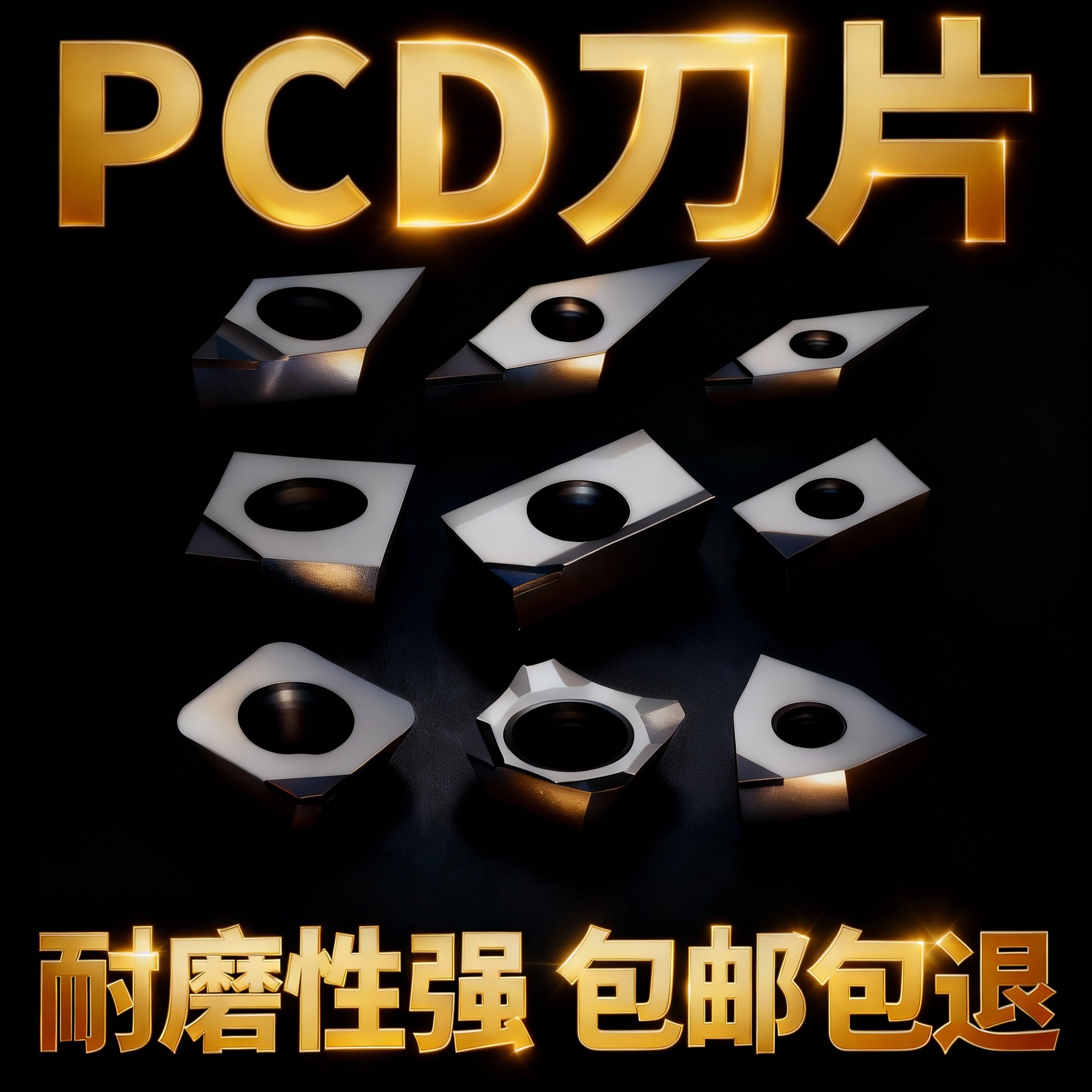 高光金刚石PCD数控刀片铣刀片,五金/工具,数控刀片/刀粒,淘宝优惠券,粉丝福利购,淘宝优惠卷