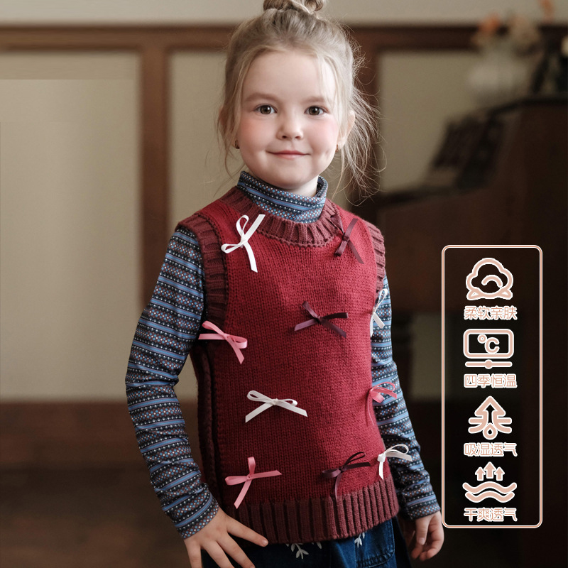 儿童马甲冬季加厚羊毛背心秋冬