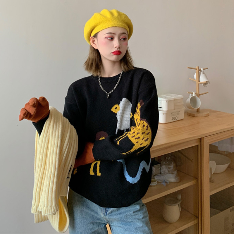 Korean Pullover long sleeve cute Sweater Girl