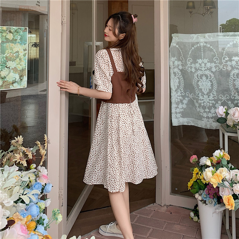 Real price Korean two piece dress