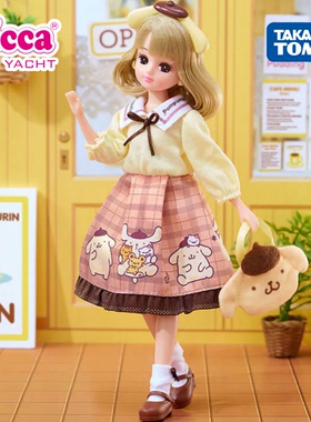 TOMY多美卡4月新品licca-chan莉卡娃娃我爱布丁狗 换装过家家玩具