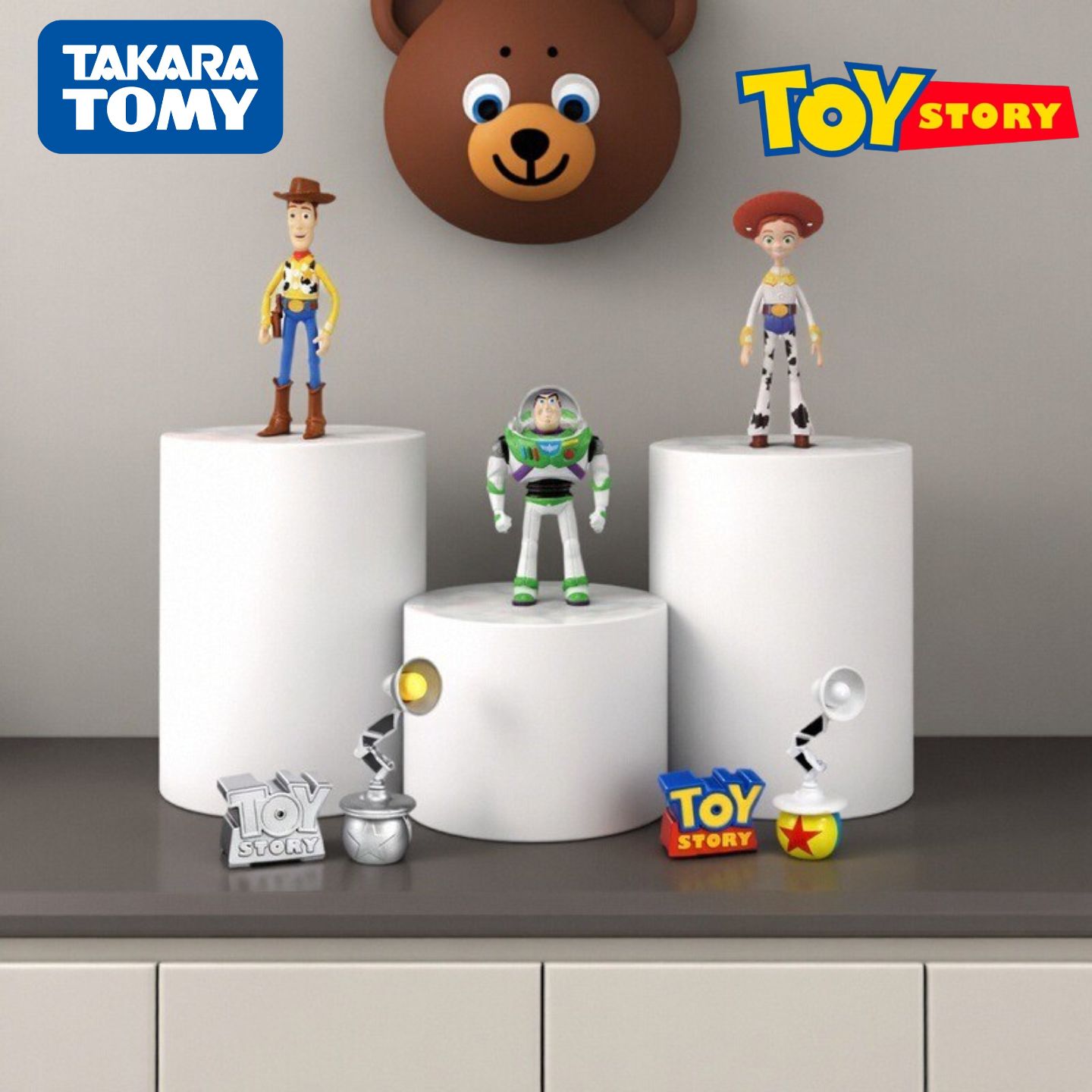 TOMY多美卡8月新品玩具总动员30周年收藏巴斯光年皮克斯台灯玩具