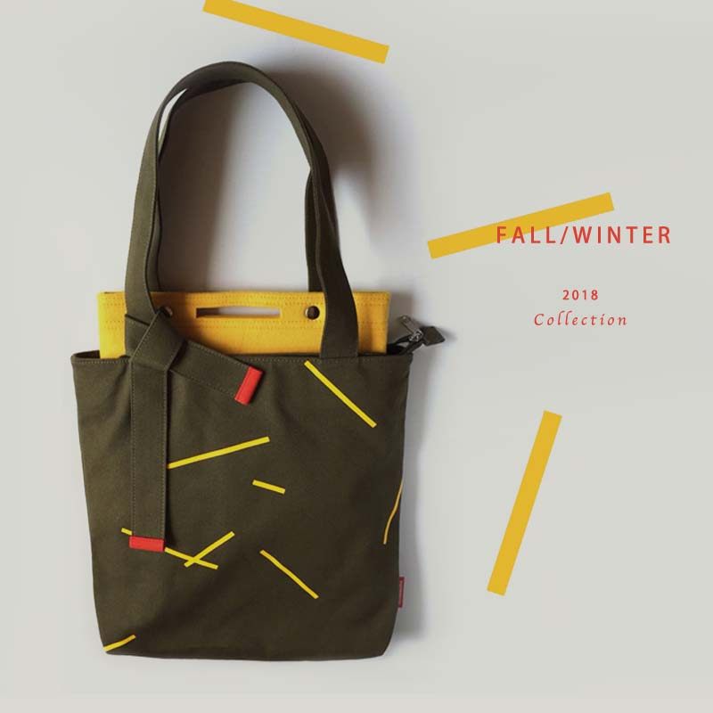 原创2018秋冬季新款简约ins复古文艺托特购物单肩包女大包帆布袋