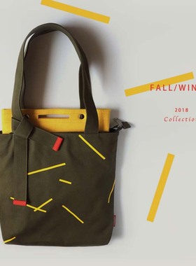 原创2018秋冬季新款简约ins复古文艺托特购物单肩包女大包帆布袋