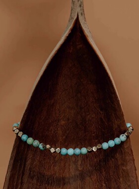 IBD设计室天然绿松石手链女款小众设计感精致闺蜜生日礼物送女友