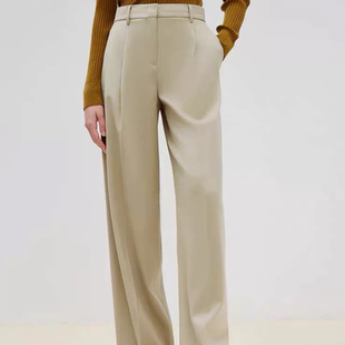 新款 裤 长裤 气质直筒复古高级感西装 女 西裤 A642秋季