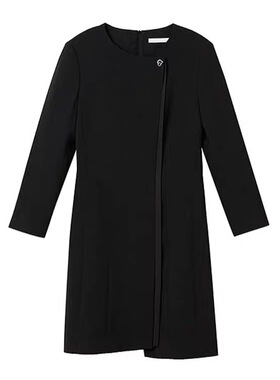 B354大牌风淑女法式小香风气质修身高级感风衣样式中长裙