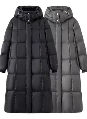 A86290绒服高端精品可拆卸连帽过膝长款女