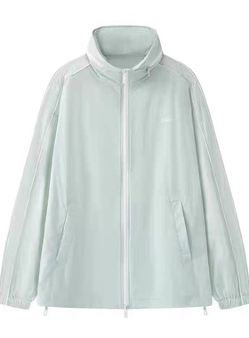 B804 明星同款夏新品防晒服连帽宽松外套女M